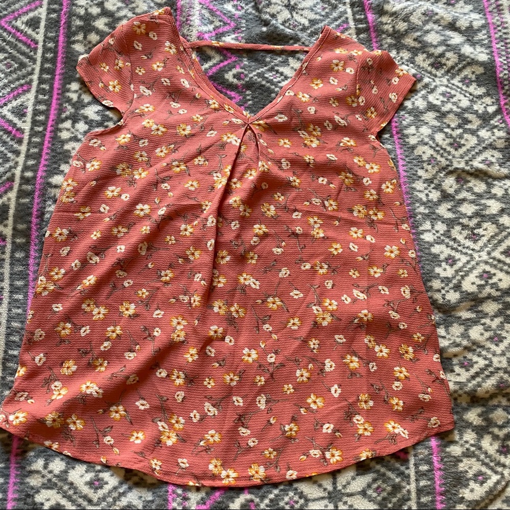 Peachy orange blouse